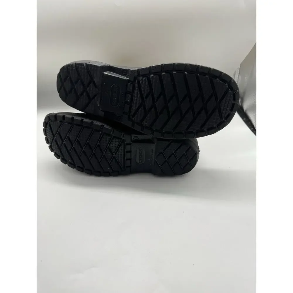 Crocs AllCast Black Waterproof Rubber Rain Boots Men's Size 8